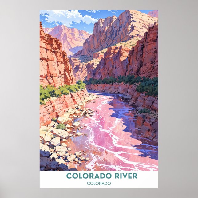 Póster Río Colorado, Colorado (Frente)