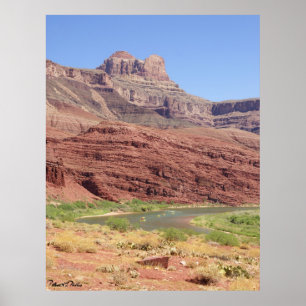Póster Río Colorado en el Gran Cañón. Fotografía
