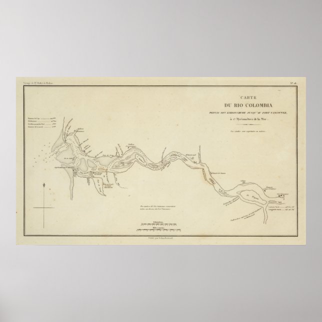 Póster Río Columbia (Frente)