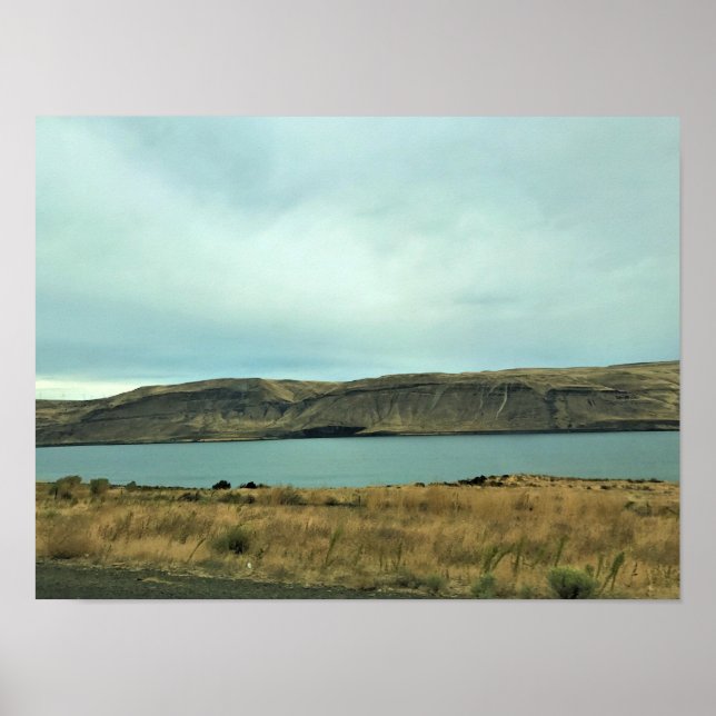 Póster Río Columbia, Arlington, Oregón (Frente)