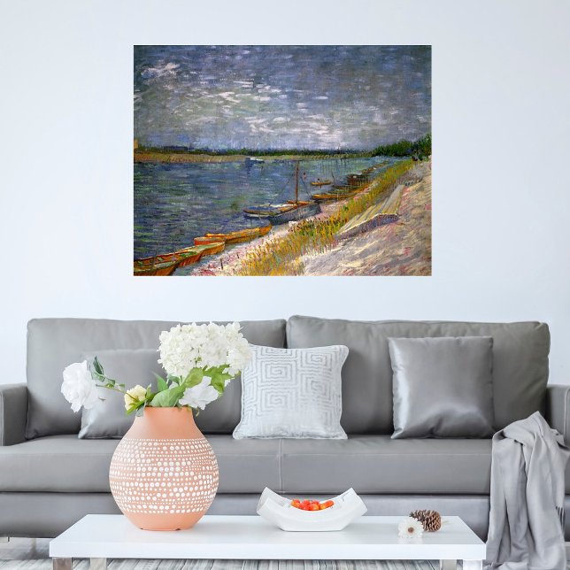 Póster Río con barcos de remo por Vincent van Gogh (Subido por el creador)