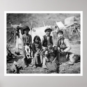 Póster Río Copper Nativo Alaska 1904