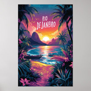Póster Río de Janeiro Brasil Viajes Antiguos