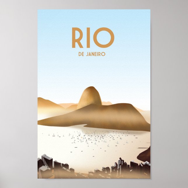 Póster Río de Janeiro BrasilPoster de viajes copa (Frente)
