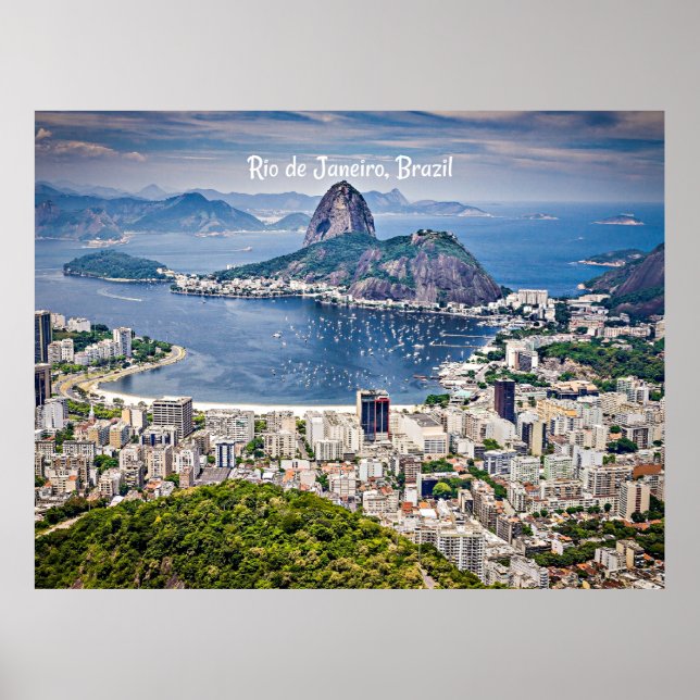 Póster Rio de Janeiro, Brazil cityscape (Frente)