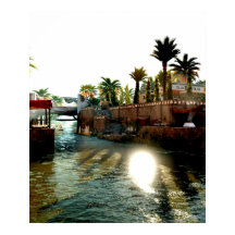 Río de la ciudad antigua de egipto