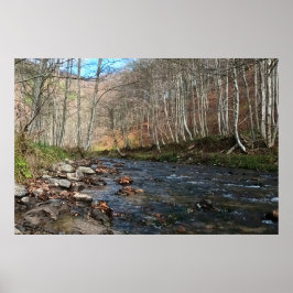 Póster Río de Montaña en Otoño – Naturaleza Salvaje Ruman
