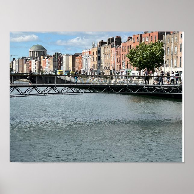 Póster Río de San Andrés Liffey Dublín Irlanda Europa (Frente)