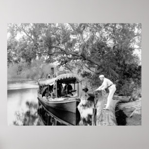 Póster Río de Tomoka, la Florida, 1880