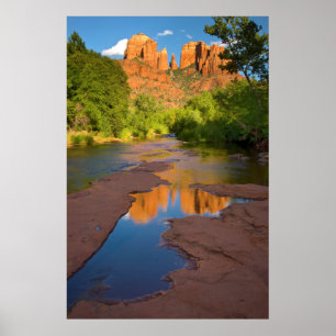 Póster Río en el cruce de Red Rock, Arizona