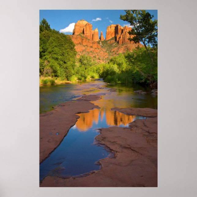 Póster Río en el cruce de roca roja, Arizona (Frente)
