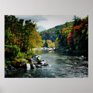 Póster Río en la caída - Ohiopyle, PA