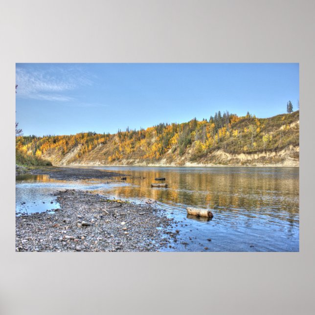 Póster Río en otoño (Frente)
