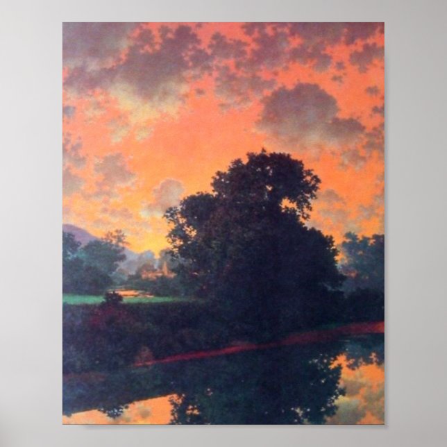 Póster Río En Scutney Por Maxfield Parrish (Frente)