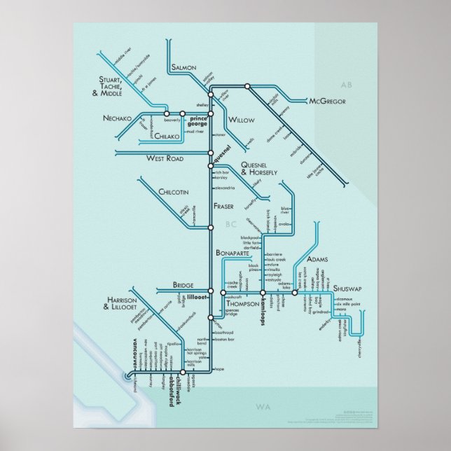 Póster Río Fraser 15 x 20 Poster (Frente)