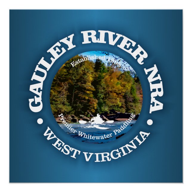 Póster Río Gauley NRA (rd) (Anverso)