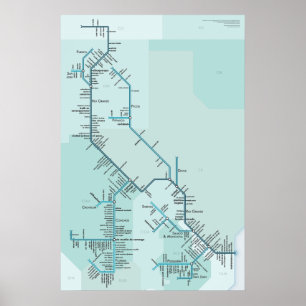 Póster Río Grande 20 x 30