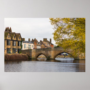 Póster Río Grande Ouse en St Ives Cambridgeshire Reino U