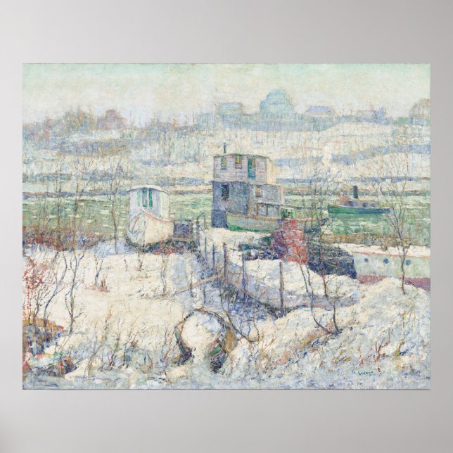 Póster Río Harlem - Poster Bella Artes Ernest Lawson (Frente)