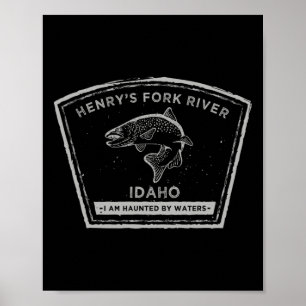 Póster Río Henry's Fork Idaho Pesca con Mosca