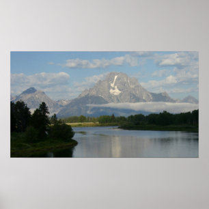 Póster Río Jackson Hole en el Parque Nacional de Grand Te