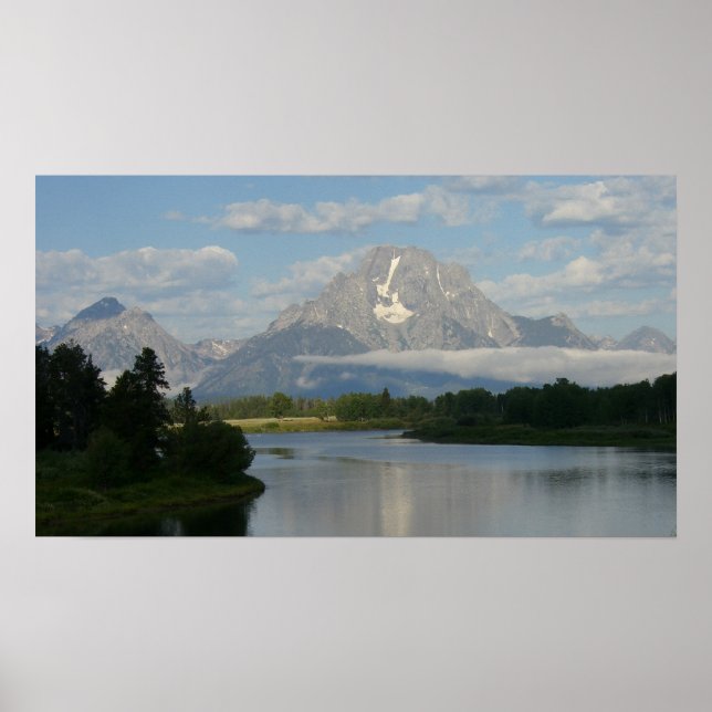 Póster Río Jackson Hole en el Parque Nacional de Grand Te (Frente)