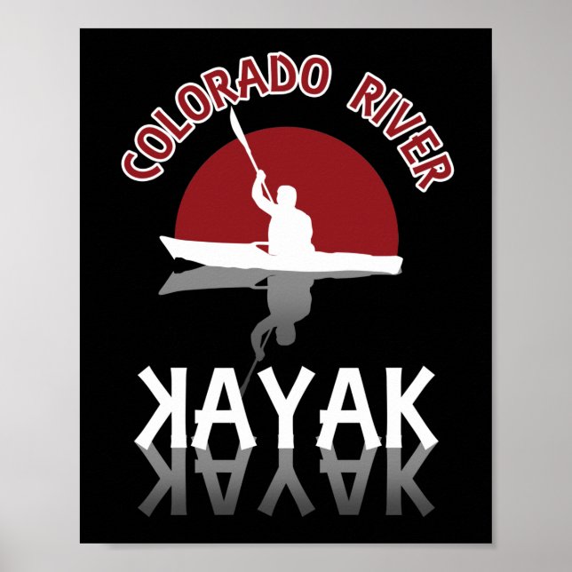 Póster Río Kayak Colorado - Kayak (Frente)