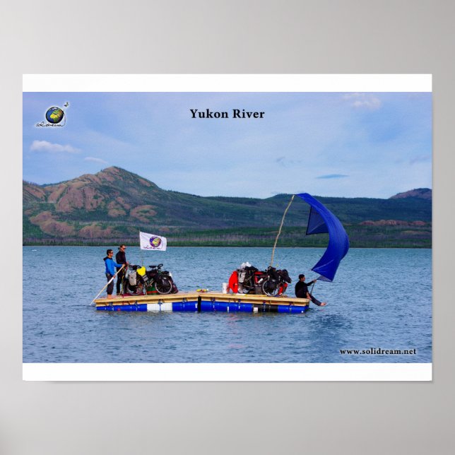 Póster Río La Yukon en radeau (Frente)