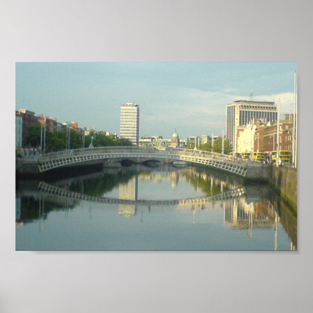 Póster Río Liffey En El Centro De Dublín (Frente)