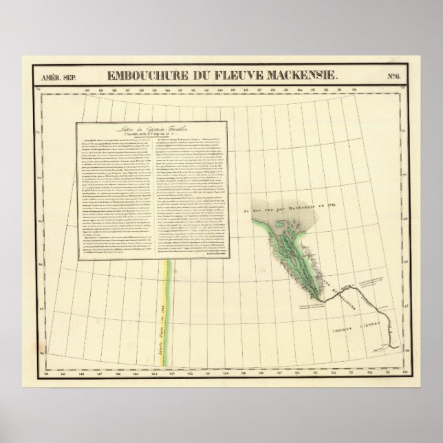 Póster Río Mackenzie, Yukón (Frente)