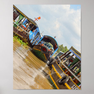 Póster Río Mekong en Vietnam