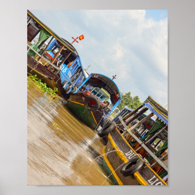 Póster Río Mekong en Vietnam (Frente)