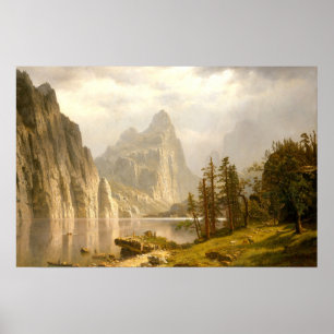 Póster Río Merced-Valle de Yosemite, Albert Bierstadt