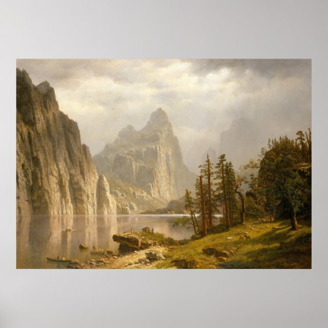 Póster Río Merced, Valle Yosemite 1866 - Poster (Frente)