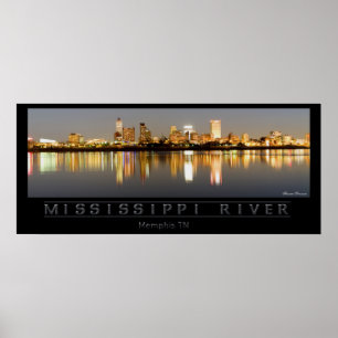 Póster Río Misisipi - Memphis TN