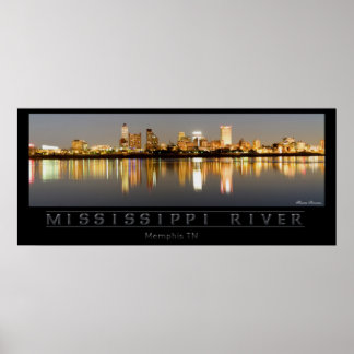 Póster Río Misisipi - Memphis TN