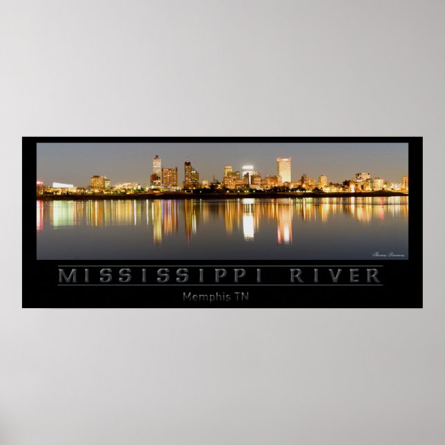 Póster Río Misisipi - Memphis TN (Frente)