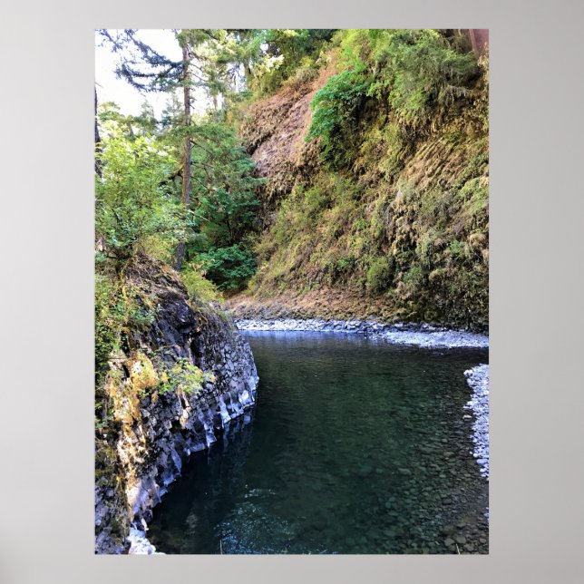 Póster Río Molalla, OR (Frente)