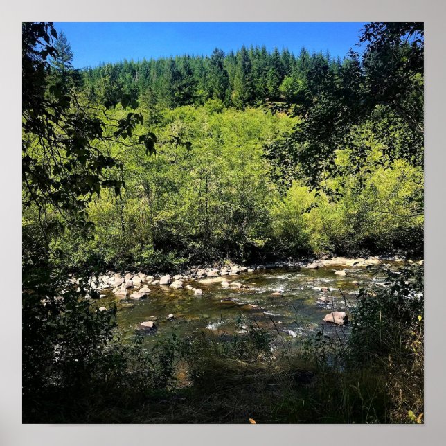 Póster Río Molalla, OR (Frente)