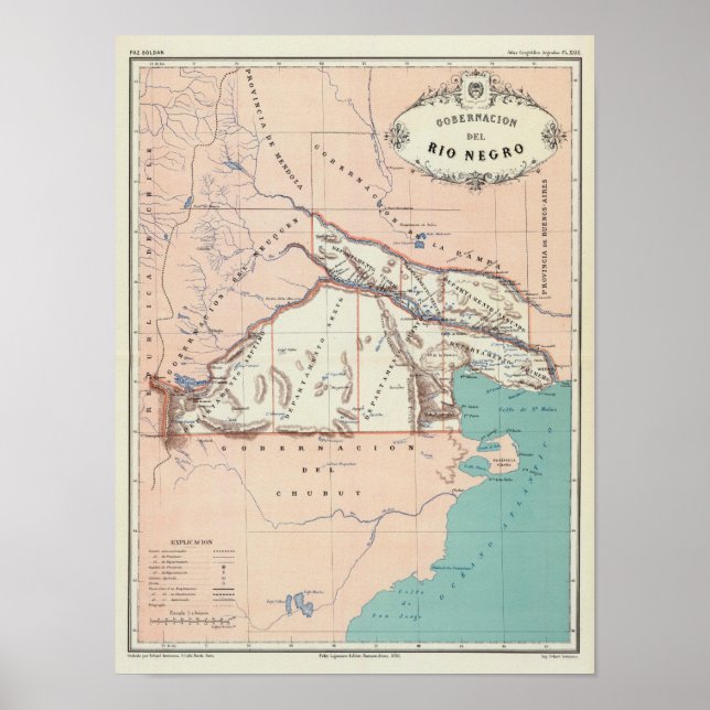 Póster Rio Negro, Argentina (Frente)