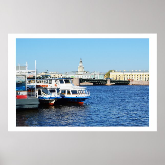 Póster Río Neva, San Petersburgo (Frente)