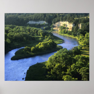 Póster Río Niobrara cerca de Valentine Nebraska