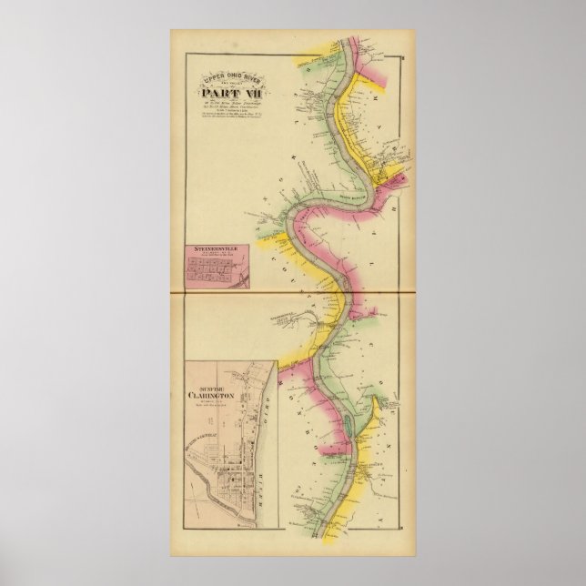 Póster Río Ohio Superior y Valle 3 (Frente)