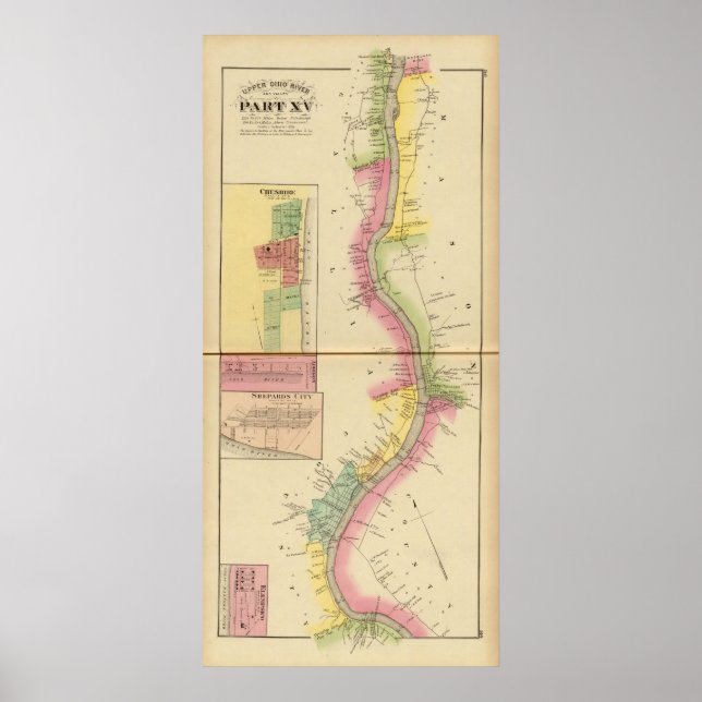 Póster Río Ohio Superior y Valle 5 (Frente)