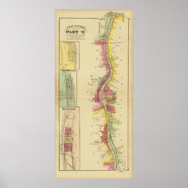 Póster Río Ohio Superior y Valle 5 (Frente)