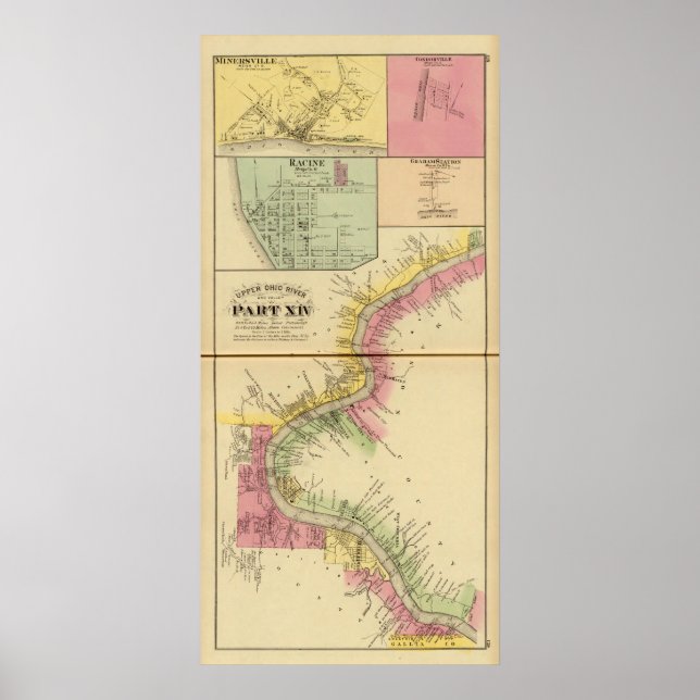 Póster Río Ohio Superior y Valle 8 (Frente)