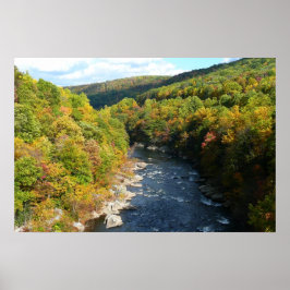 Póster Río Ohiopyle en Otoño I Pennsylvania Otoño