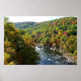 Póster Río Ohiopyle en Otoño II Pennsylvania Otoño