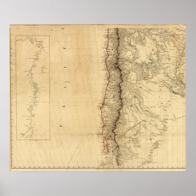 Póster Río Orinoco, Venezuela, Colombia (Frente)