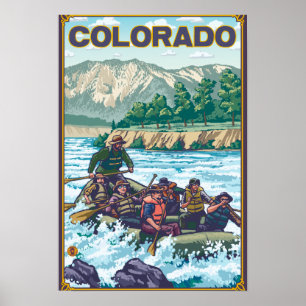 Póster Río RaftingColorado